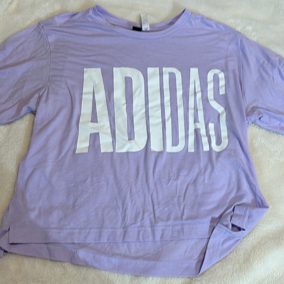 Lavender adidas bundle! Selling the pouch and short sleeved shirt together - Picture 2 of 7